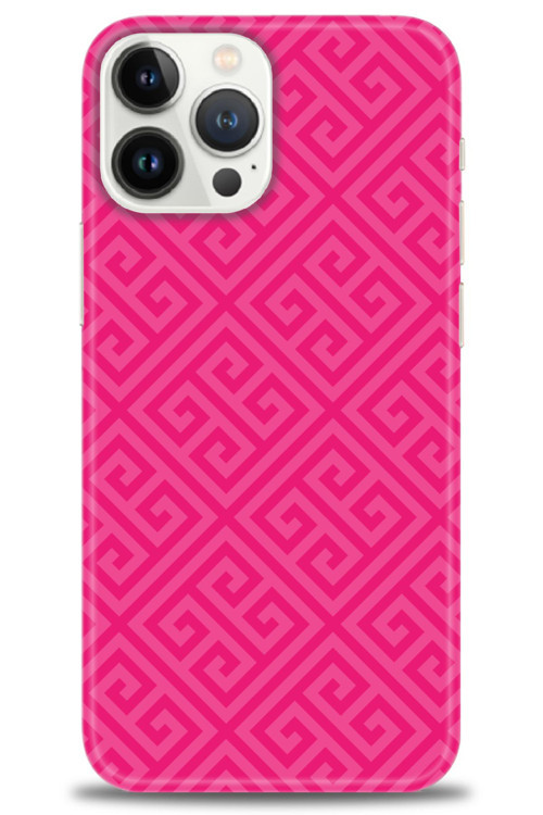 Realme C53 Kılıf HD Baskılı Kılıf - Pembe Mozaik