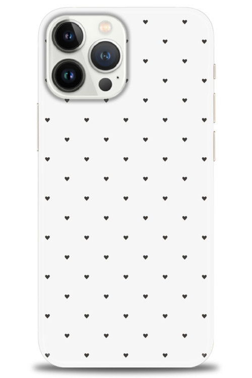 Realme C53 Kılıf HD Baskılı Kılıf - Minik Siyah Kalp