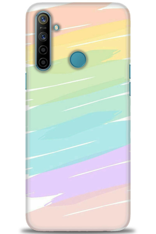 Realme C3 Kılıf HD Baskılı Kılıf - Renk Paleti