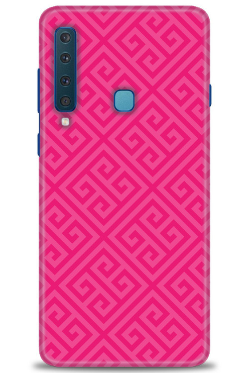 Samsung Galaxy A9 2018 Kılıf HD Baskılı Kılıf - Pembe Mozaik