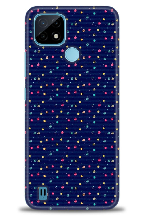 Realme C21 Kılıf HD Baskılı Kılıf - Gökyüzü Çizimi