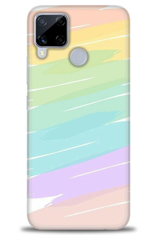 Realme C15 Kılıf HD Baskılı Kılıf - Renk Paleti