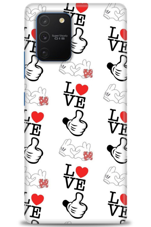 Samsung Galaxy A91 / S10 Lite Kılıf HD Baskılı Kılıf - Love Mickey
