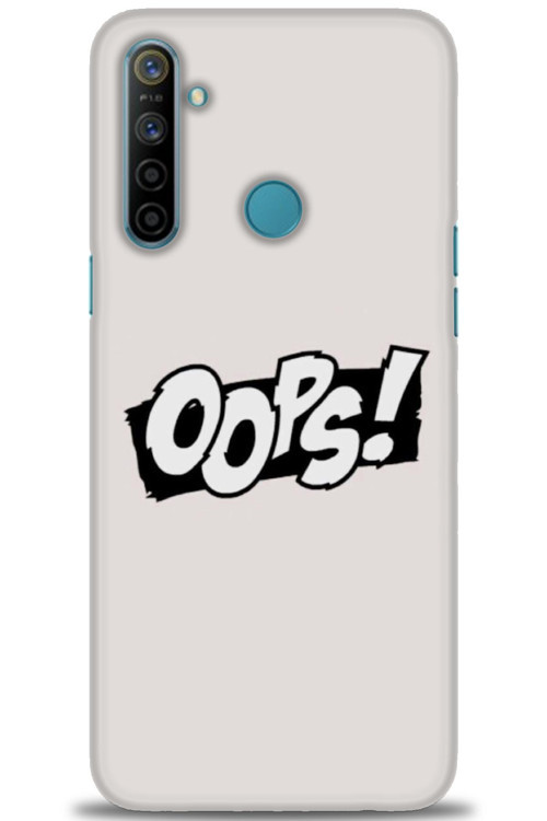 Realme C3 Kılıf HD Baskılı Kılıf - Oops!