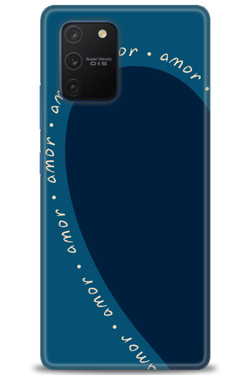 Samsung Galaxy A91 / S10 Lite Kılıf HD Baskılı Kılıf - Amor Mavi