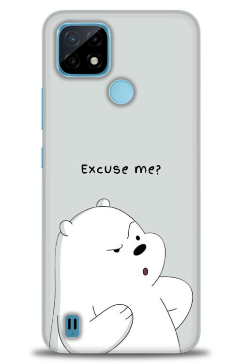 Realme C21 Kılıf HD Baskılı Kılıf - Excuse Me