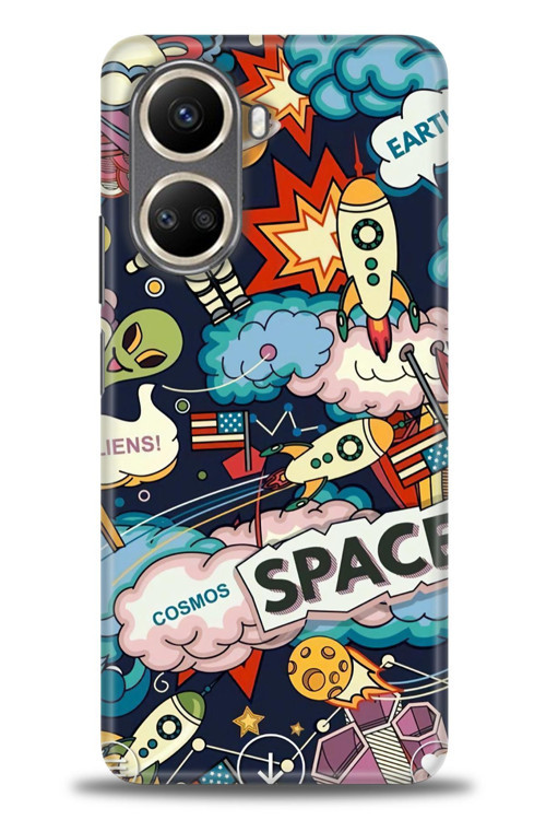 Tecno Camon 19 Neo Kılıf HD Baskılı Kılıf - Space
