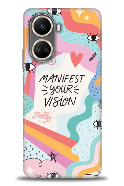 Realme C55 Kılıf HD Baskılı Kılıf - Manifest Your Vision