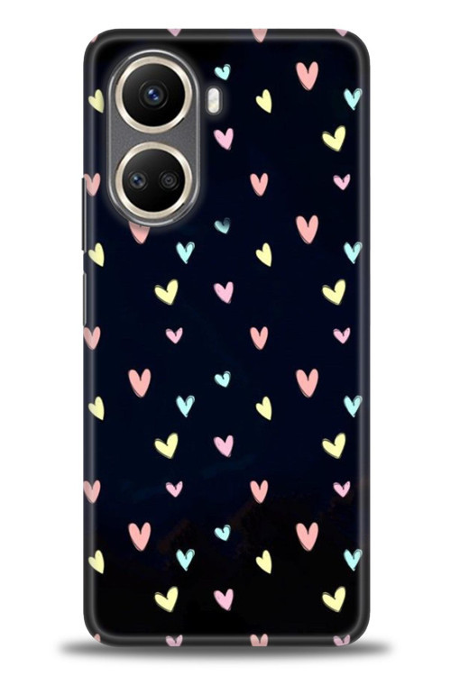 Realme C55 Kılıf HD Baskılı Kılıf - Mini Mini Kalpler