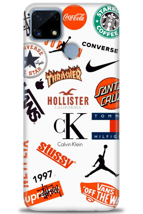 Realme C25s Kılıf HD Baskılı Kılıf - Stussy