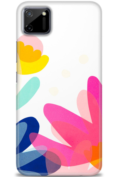 Realme C11 Kılıf HD Baskılı Kılıf - Çiçekk