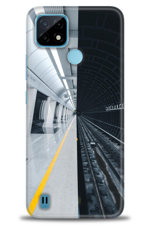 Realme C21 Kılıf HD Baskılı Kılıf - Metro Station