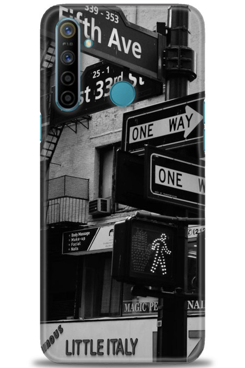 Realme C3 Kılıf HD Baskılı Kılıf - One Way