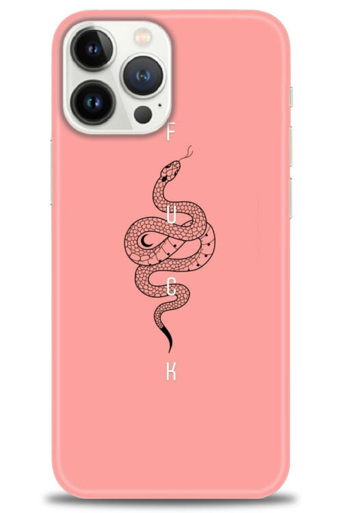 Realme C53 Kılıf HD Baskılı Kılıf - Pembe Yılan