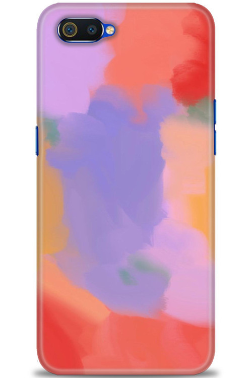 Realme C2 Kılıf HD Baskılı Kılıf - Kırmızı