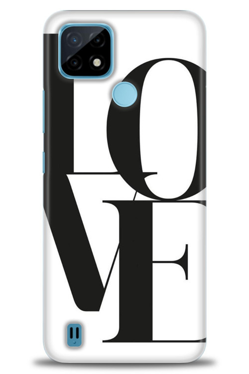Realme C21 Kılıf HD Baskılı Kılıf - Love