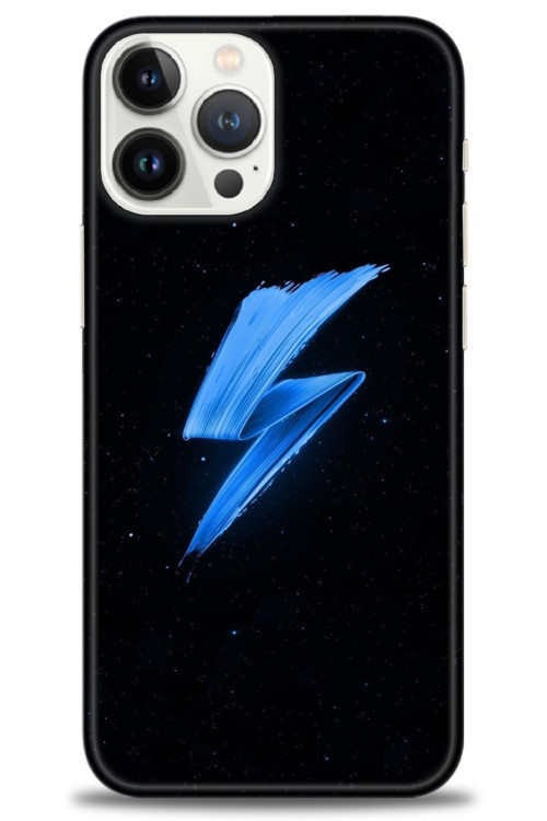 Realme C53 Kılıf HD Baskılı Kılıf - Mavi Şimşek