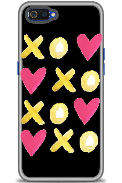 Realme C2 Kılıf HD Baskılı Kılıf - XOXOXO