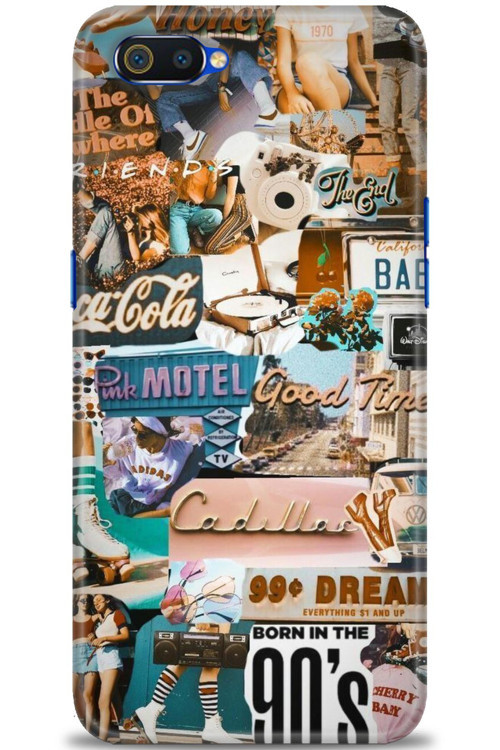 Realme C2 Kılıf HD Baskılı Kılıf - Pink Motel