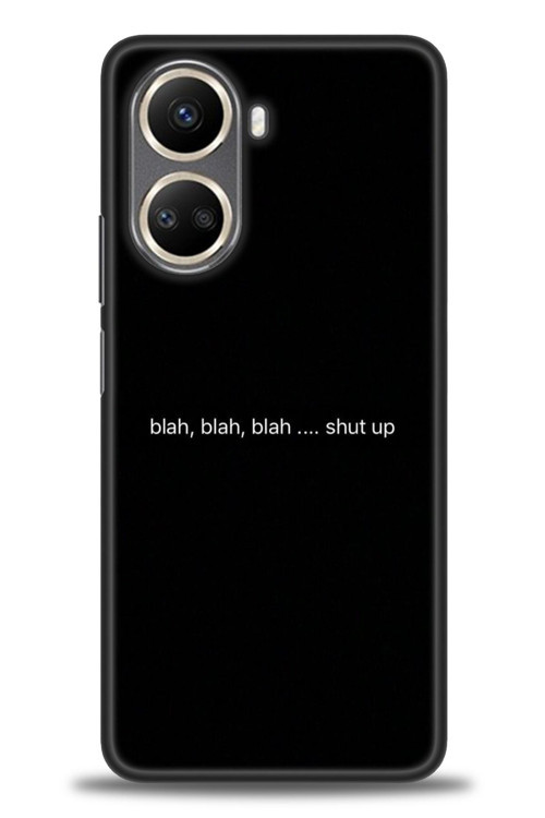 Realme C55 Kılıf HD Baskılı Kılıf - Shut Up