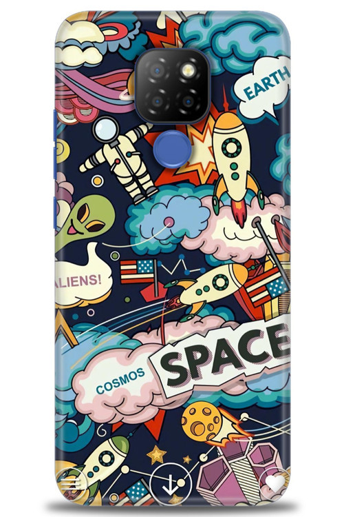 General Mobile GM 20 Kılıf HD Baskılı Kılıf - Space