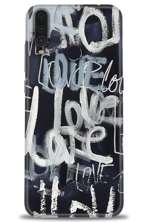 General Mobile GM 10 Kılıf HD Baskılı Kılıf - Gri Love