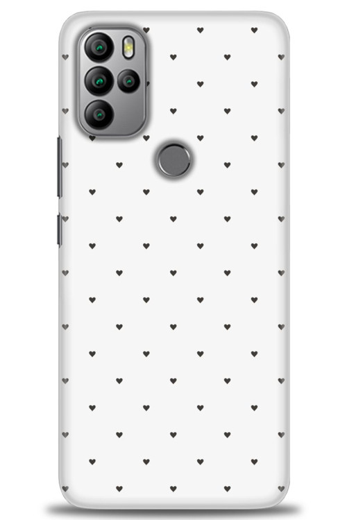 General Mobile GM 21 Pro Kılıf HD Baskılı Kılıf - Minik Siyah Kalp