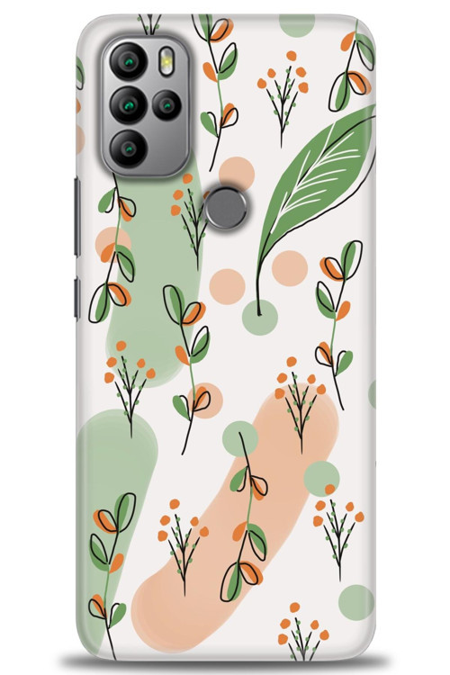 General Mobile GM 21 Pro Kılıf HD Baskılı Kılıf - Flower Pattern