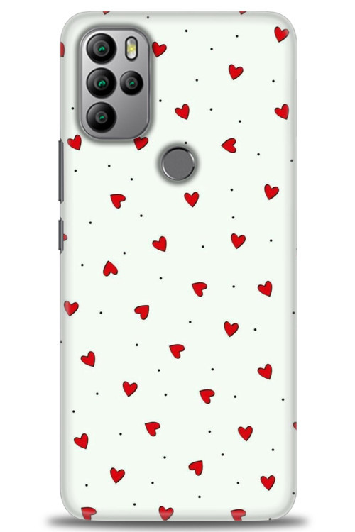 General Mobile GM 21 Pro Kılıf HD Baskılı Kılıf - Mini Mini Kalpler