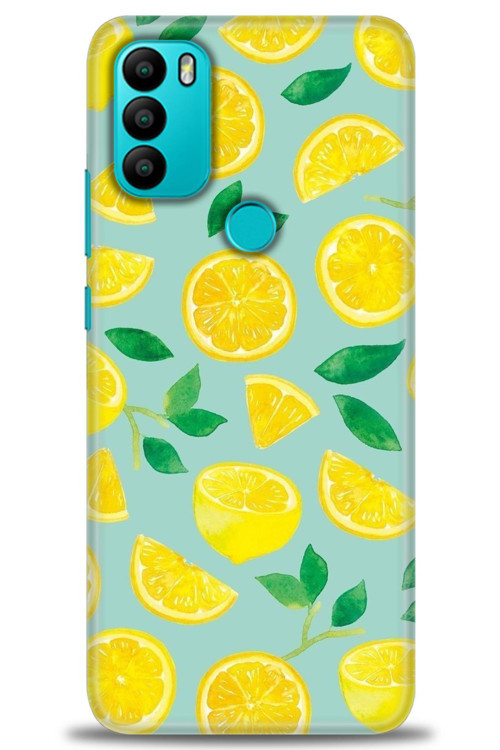 General Mobile GM 21 Plus Kılıf HD Baskılı Kılıf - Limon Dilimleri