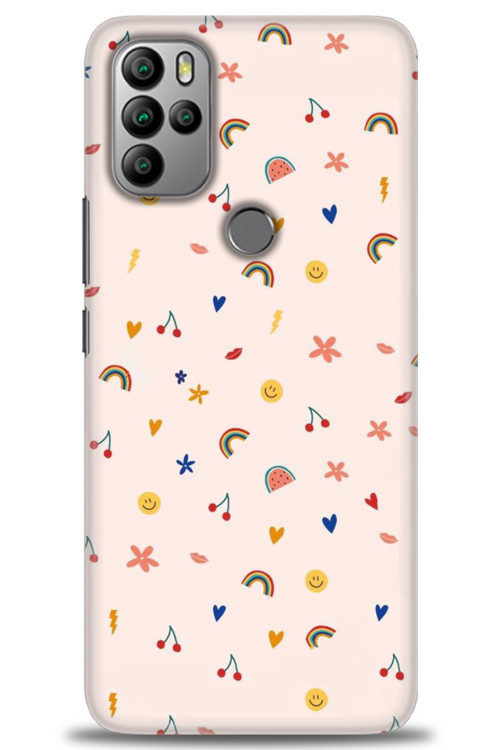 General Mobile GM 21 Pro Kılıf HD Baskılı Kılıf - Kiraz ve Gökkuşağı
