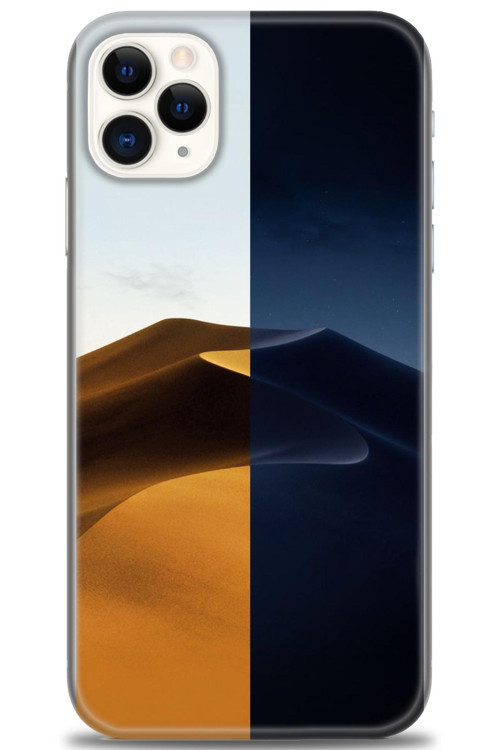 iPhone 11 Pro Max Kılıf HD Baskılı Kılıf - Gece ve Gündüz