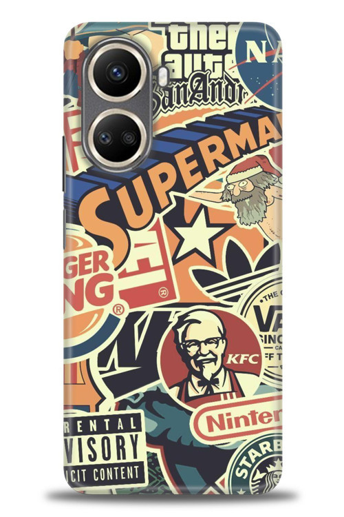 Tecno Camon 19 Pro Kılıf HD Baskılı Kılıf - Superman