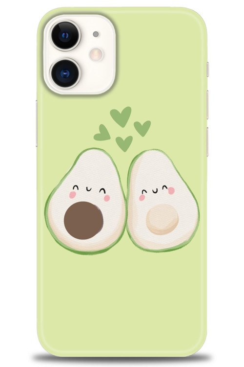 iPhone 12 Mini Kılıf HD Baskılı Kılıf - Avacado