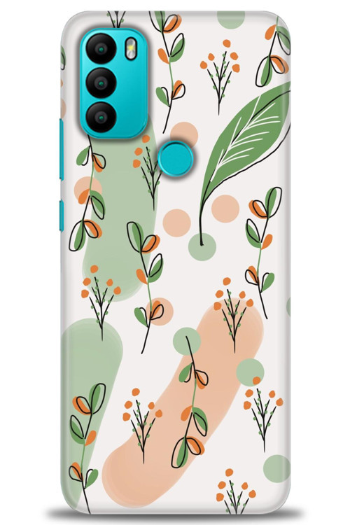General Mobile GM 21 Plus Kılıf HD Baskılı Kılıf - Flower Pattern