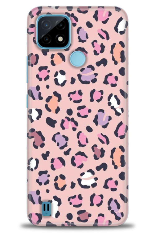 İnfinix Hot 10T Kılıf HD Baskılı Kılıf - Pembe Leopar