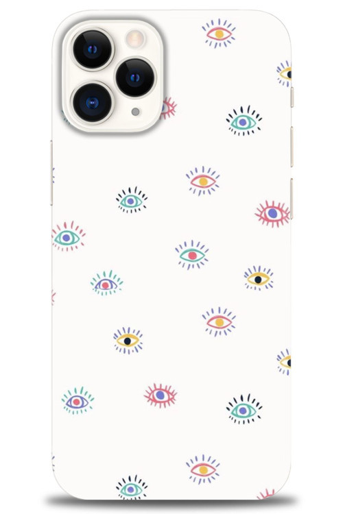 iPhone 12 Pro Kılıf HD Baskılı Kılıf - Renkli Gözler