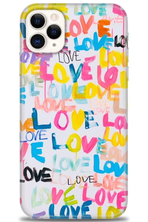 iPhone 11 Pro Max Kılıf HD Baskılı Kılıf - Love Love