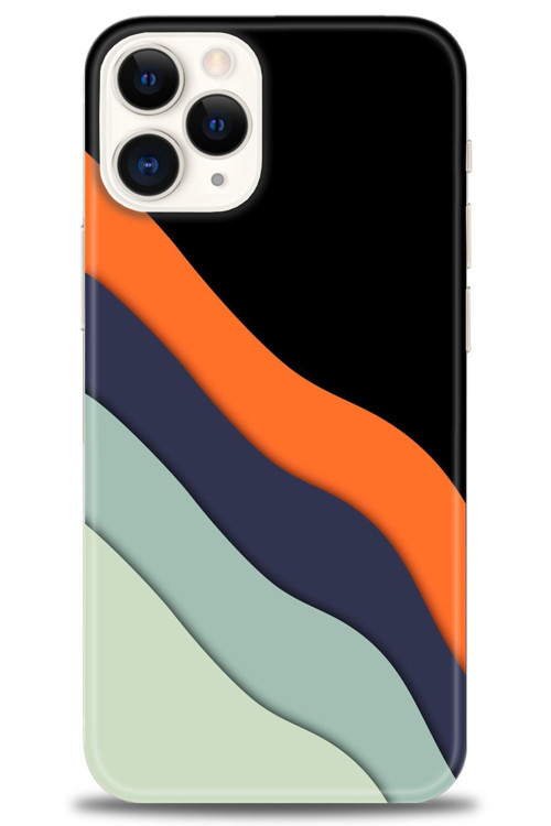 iPhone 12 Pro Max Kılıf HD Baskılı Kılıf - Siyah
