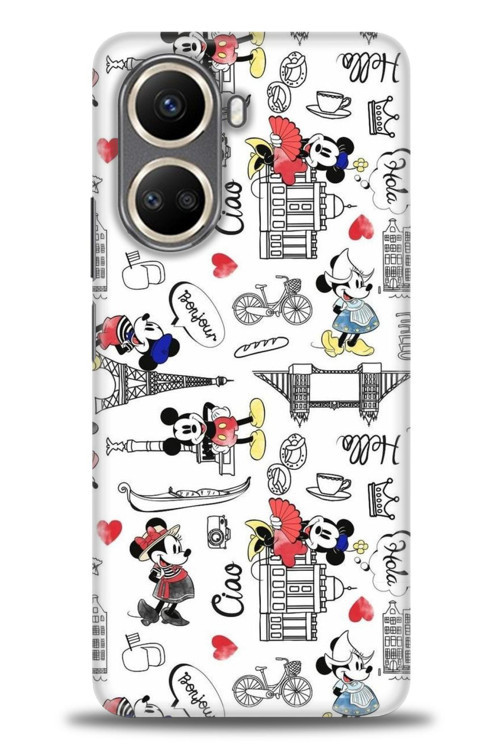 Tecno Camon 19 Pro Kılıf HD Baskılı Kılıf - Mickey Şehirde