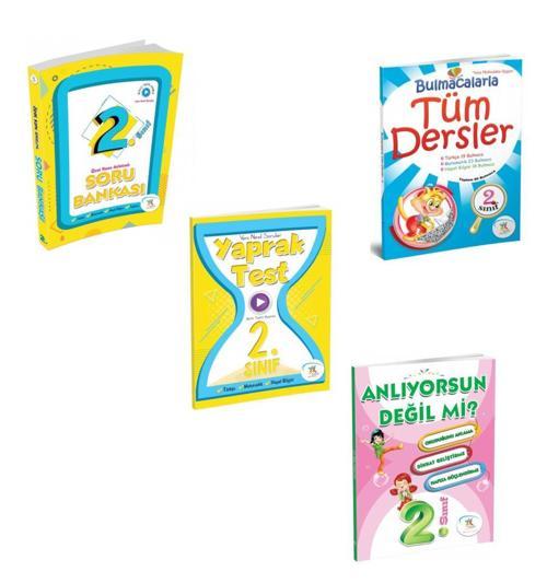 5 Renk Yayınları 2. Sınıf Tüm Dersler Soru Bankası + Yaprak Test + Bulmaca + Anlıyorsun Değil mi? (4 Kitap)