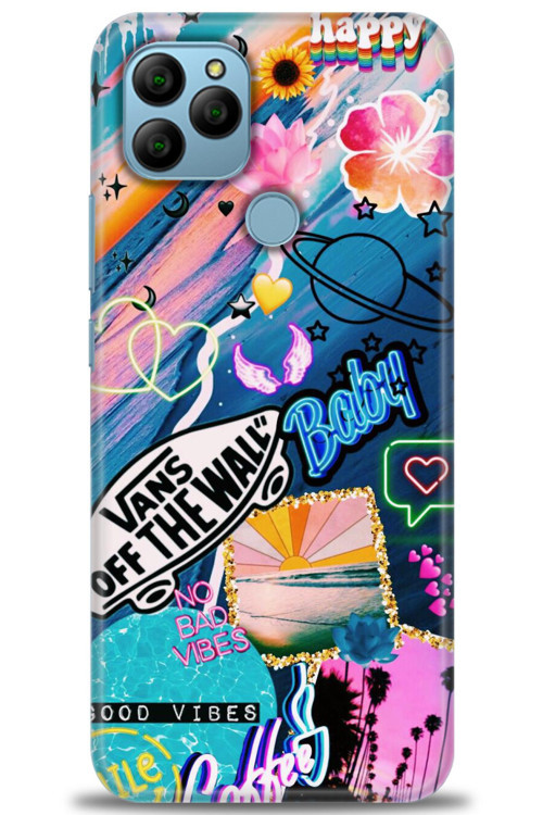 General Mobile GM 22 Kılıf HD Baskılı Kılıf - Happy Vans