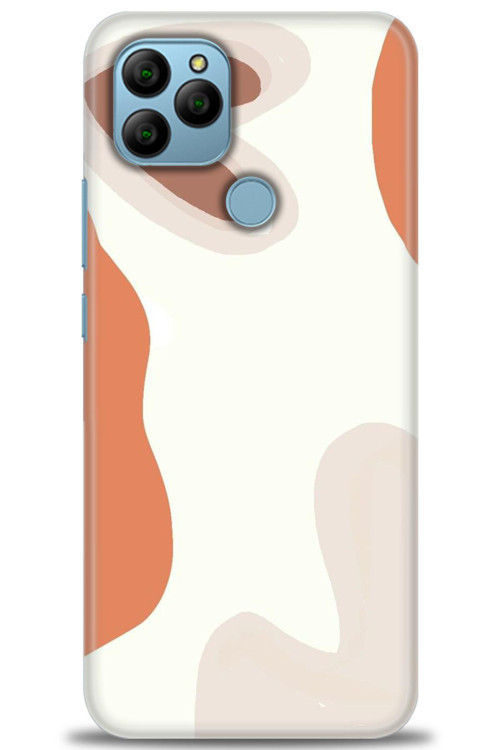 General Mobile GM 21 Kılıf HD Baskılı Kılıf - Kahve Kalp