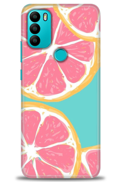 General Mobile GM 21 Plus Kılıf HD Baskılı Kılıf - Pembe Limon