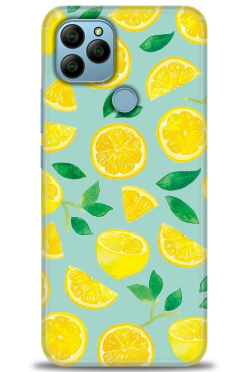 General Mobile GM 21 Kılıf HD Baskılı Kılıf - Limon Dilimleri