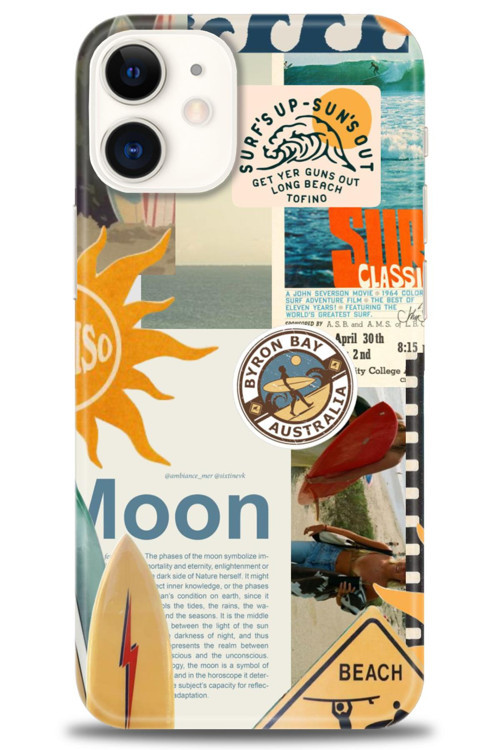 iPhone 12 Kılıf HD Baskılı Kılıf - Moon