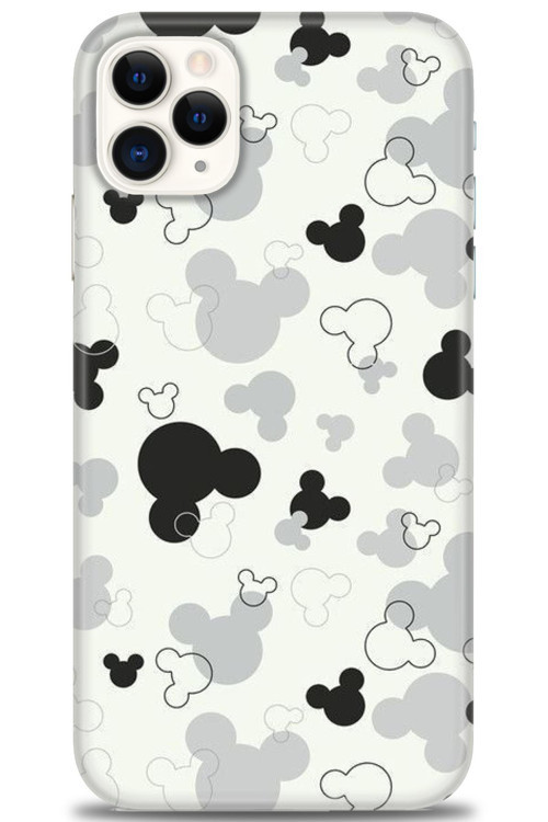 iPhone 11 Pro Kılıf HD Baskılı Kılıf - Siyah Mickey