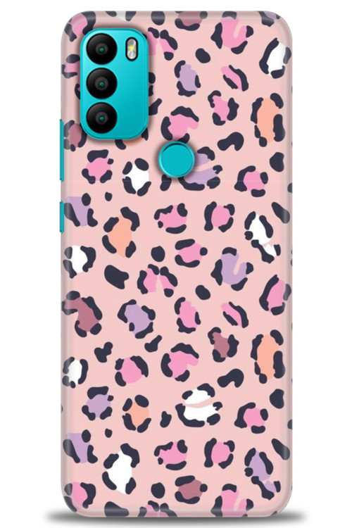 General Mobile GM 21 Plus Kılıf HD Baskılı Kılıf - Pembe Leopar