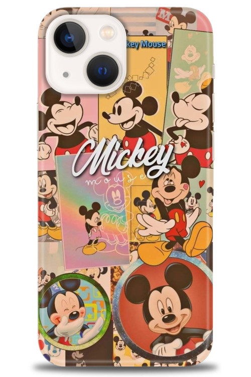 iPhone 13 Kılıf HD Baskılı Kılıf - I Love Mickey