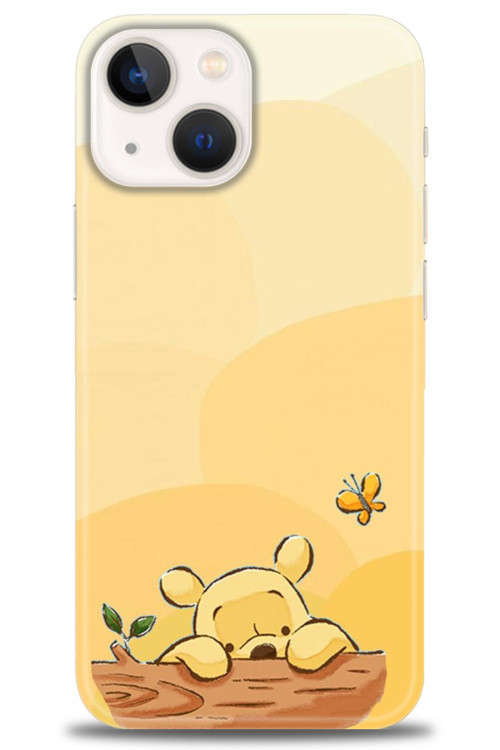 iPhone 13 Kılıf HD Baskılı Kılıf - Winnie ve Kelebek